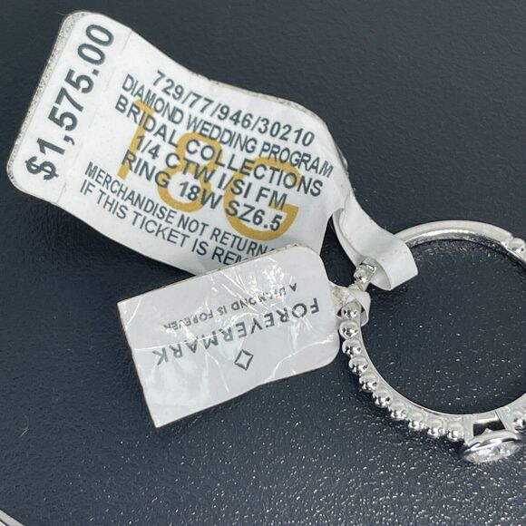 De Beers Forevermark Natural Diamond 18K Solid Gold Ring (1/4 ct) SZ 6.5 Luxury - Picture 7 of 16